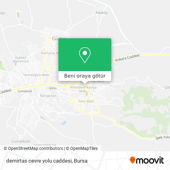 demirtas cevre yolu caddesi harita