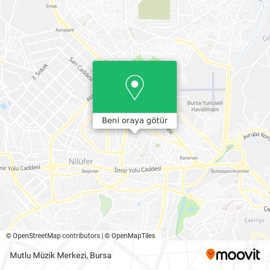 Mutlu Müzik Merkezi harita