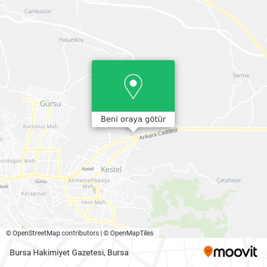 Bursa Hakimiyet Gazetesi harita