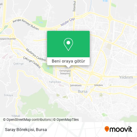 Saray Börekçisi harita