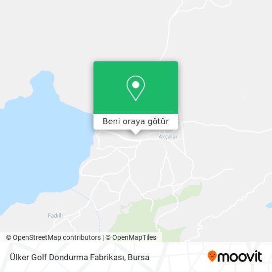 Ülker Golf Dondurma Fabrikası harita