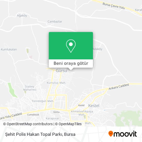 Şehit Polis Hakan Topal Parkı harita