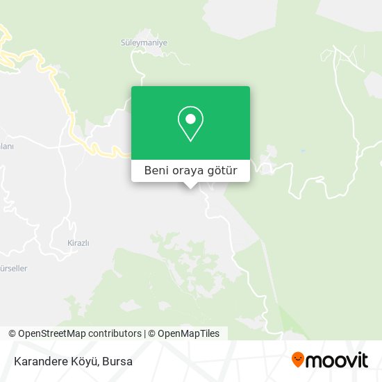 Karandere Köyü harita