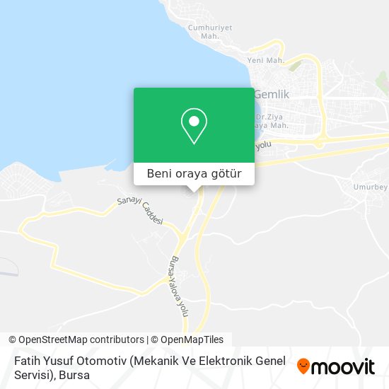 Fatih Yusuf Otomotiv (Mekanik Ve Elektronik Genel Servisi) harita