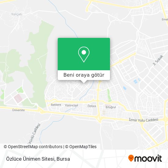 Özlüce Ünimen Sitesi harita
