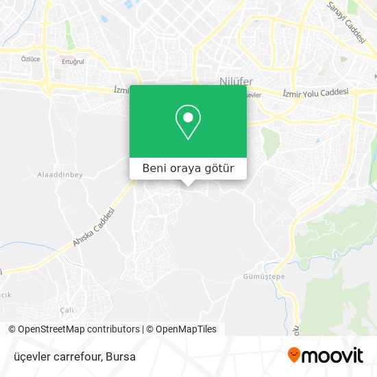 üçevler carrefour harita