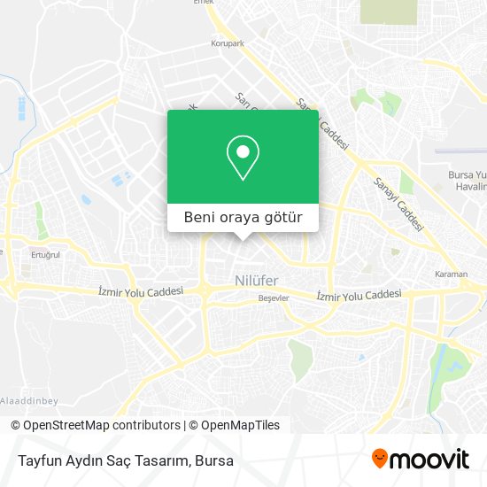 Tayfun Aydın Saç Tasarım harita