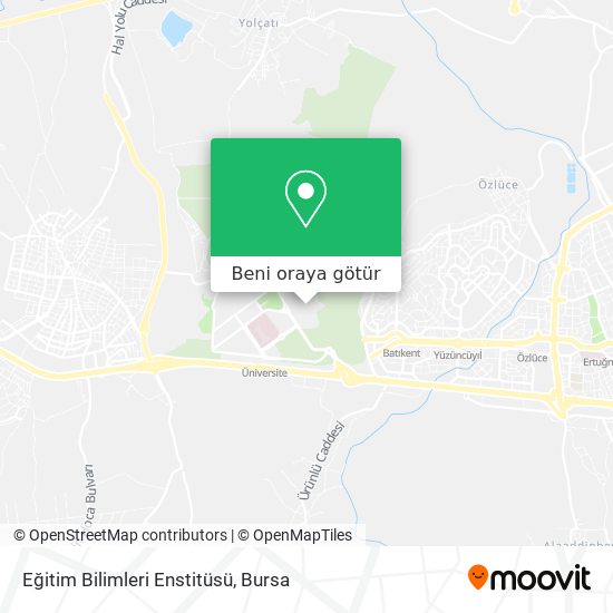 Eğitim Bilimleri Enstitüsü harita