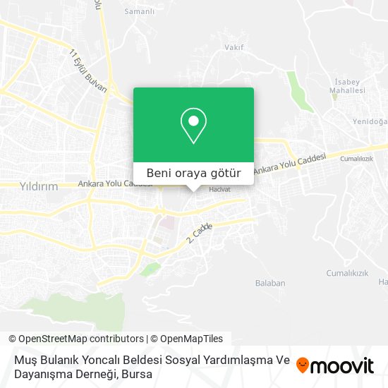 Muş Bulanık Yoncalı Beldesi Sosyal Yardımlaşma Ve Dayanışma Derneği harita