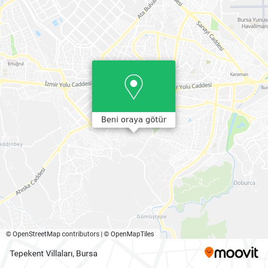 Tepekent Villaları harita