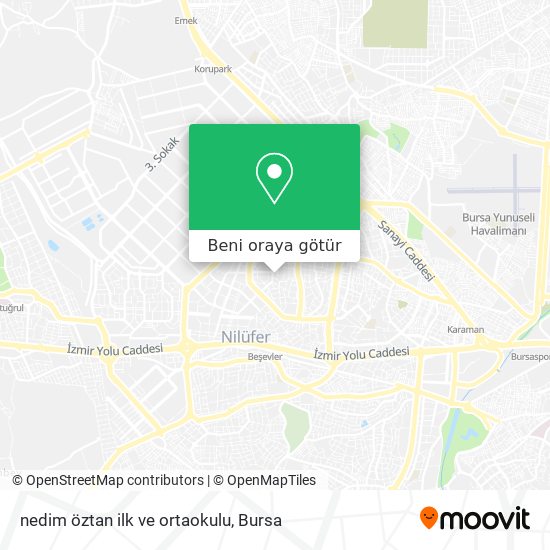 nedim öztan ilk ve ortaokulu harita