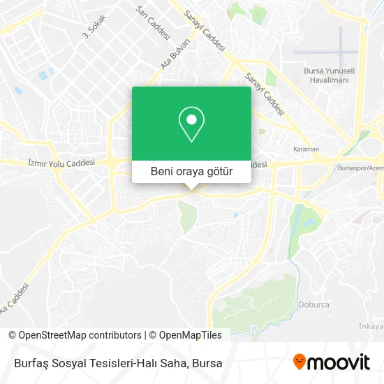 Burfaş Sosyal Tesisleri-Halı Saha harita