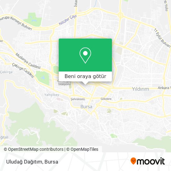 Uludağ Dağıtım harita