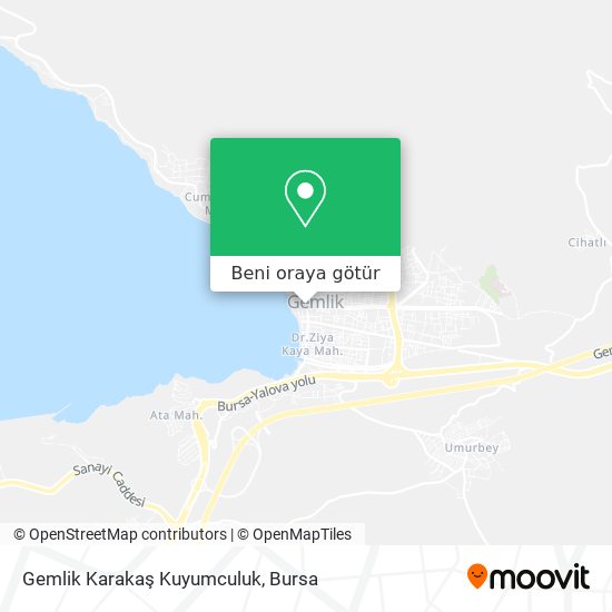 Gemlik Karakaş Kuyumculuk harita