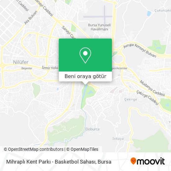 Mihraplı Kent Parkı - Basketbol Sahası harita