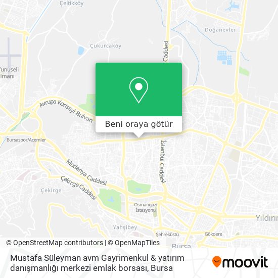 Mustafa Süleyman avm Gayrimenkul & yatırım danışmanlığı merkezi emlak borsası harita