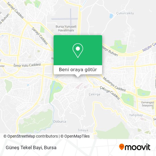 Güneş Tekel Bayi harita