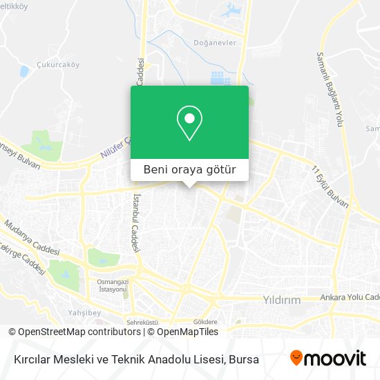 Kırcılar Mesleki ve Teknik Anadolu Lisesi harita