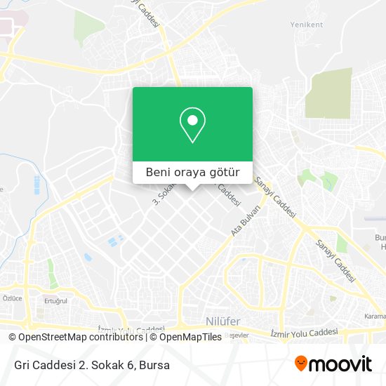 Gri Caddesi 2. Sokak 6 harita