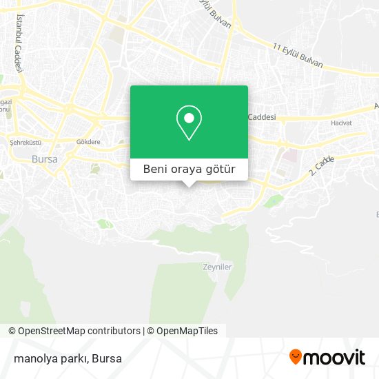 manolya parkı harita