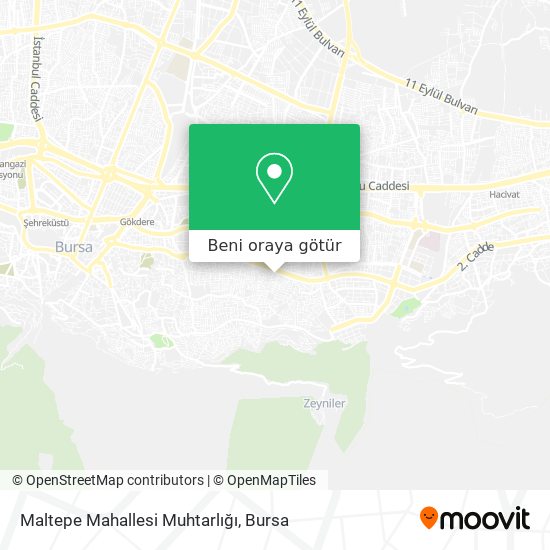 Maltepe Mahallesi Muhtarlığı harita