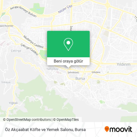 Öz Akçaabat Köfte ve Yemek Salonu harita