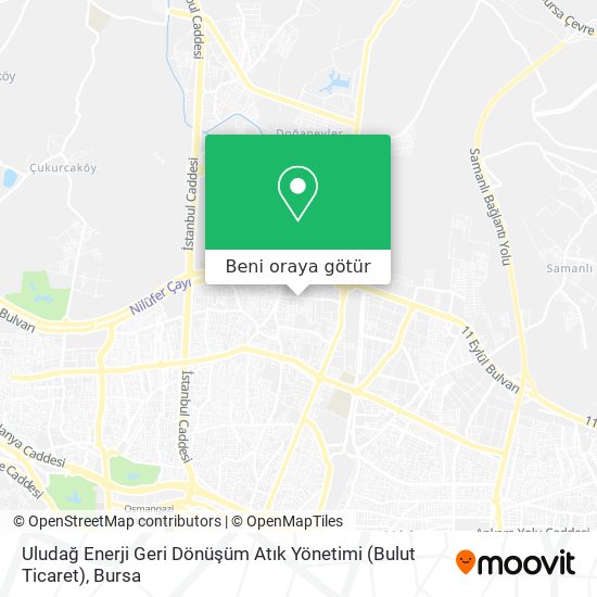 Uludağ Enerji Geri Dönüşüm Atık Yönetimi (Bulut Ticaret) harita