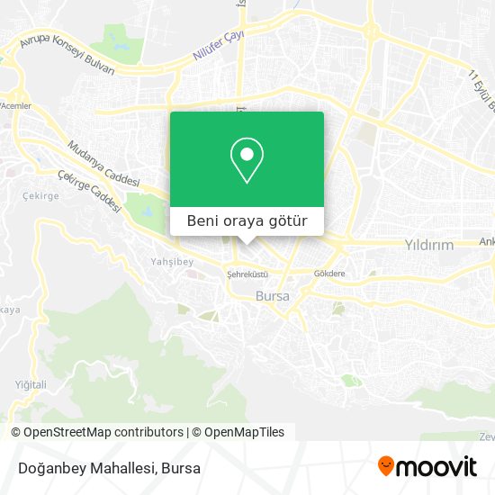 Doğanbey Mahallesi harita
