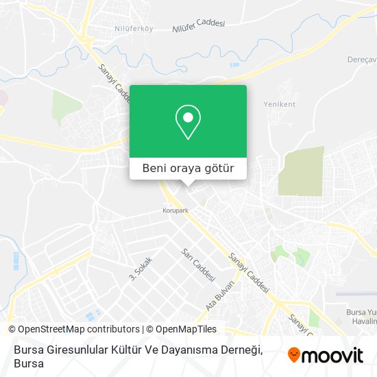 Bursa Giresunlular Kültür Ve Dayanısma Derneği harita