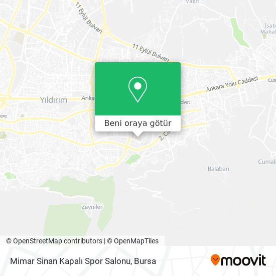 Mimar Sinan Kapalı Spor Salonu harita