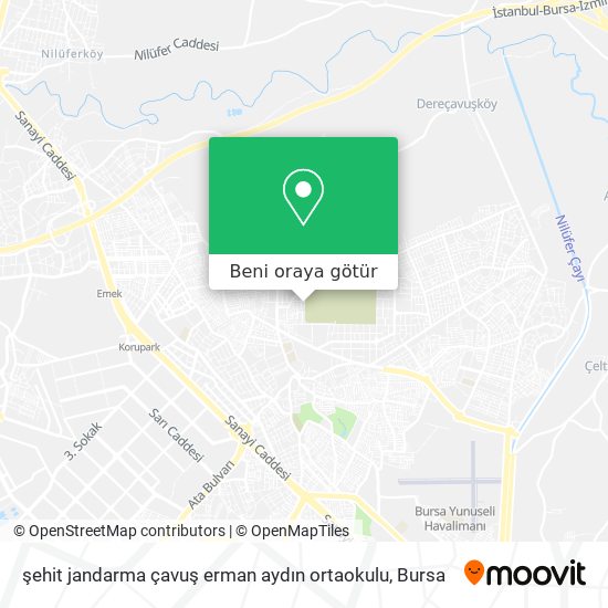 şehit jandarma çavuş erman aydın  ortaokulu harita