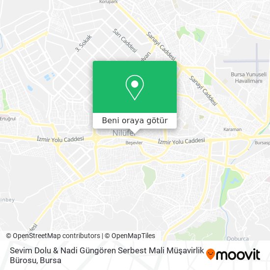 Sevim Dolu & Nadi Güngören Serbest Mali Müşavirlik Bürosu harita