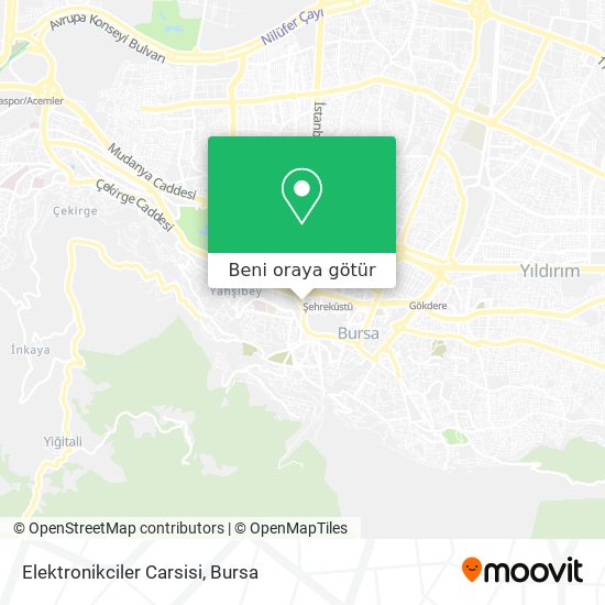Elektronikciler Carsisi harita
