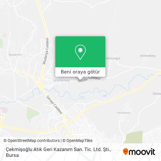 Çekmişoğlu Atık Geri Kazanım San. Tic. Ltd. Şti. harita