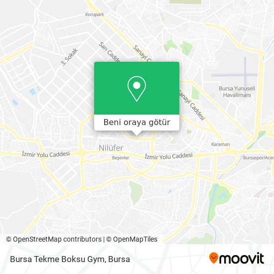 Bursa Tekme Boksu Gym harita
