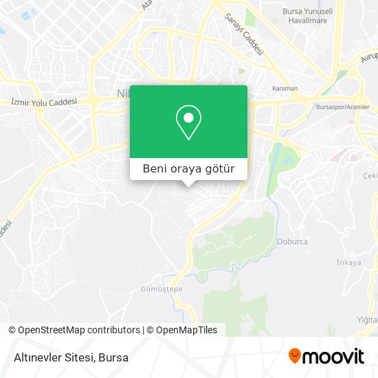 Altınevler Sitesi harita
