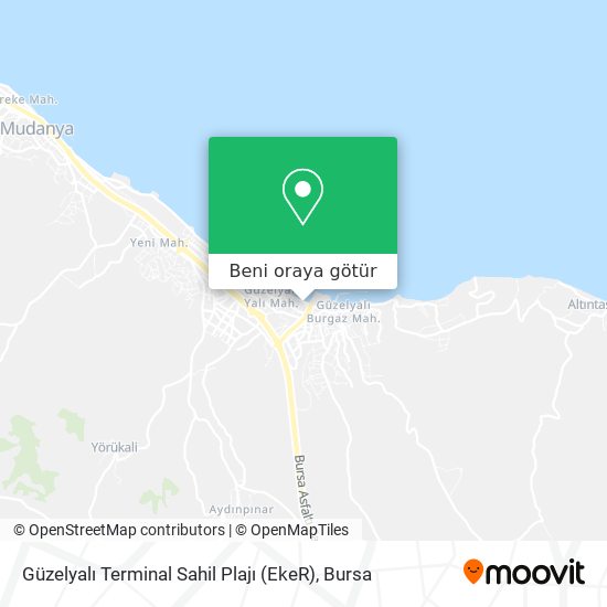 Güzelyalı Terminal Sahil Plajı (EkeR) harita