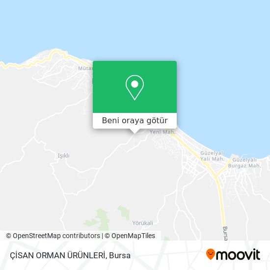 ÇİSAN ORMAN ÜRÜNLERİ harita