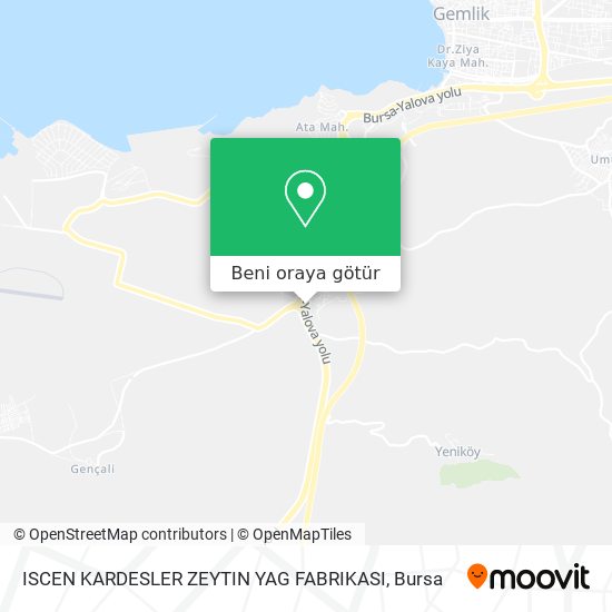 ISCEN KARDESLER ZEYTIN YAG FABRIKASI harita