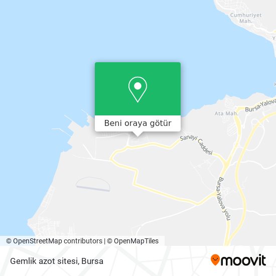 Gemlik azot sitesi harita