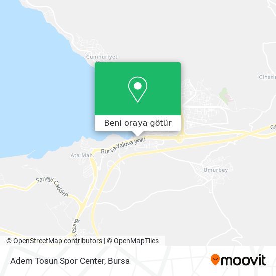 Adem Tosun Spor Center harita