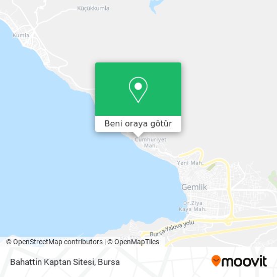 Bahattin Kaptan Sitesi harita