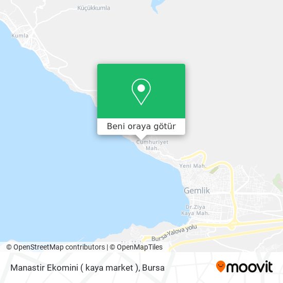 Manastir Ekomini ( kaya market ) harita