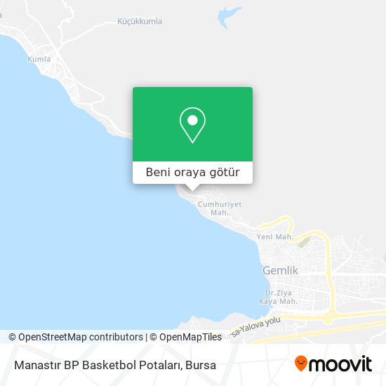 Manastır BP Basketbol Potaları harita