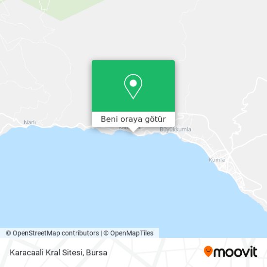 Karacaali Kral Sitesi harita