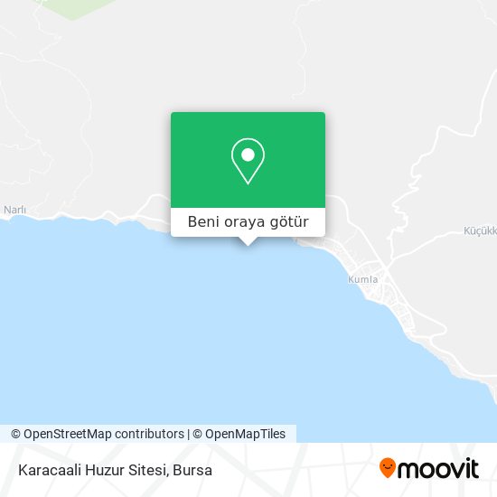 Karacaali Huzur Sitesi harita