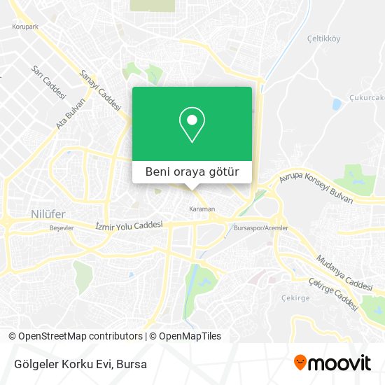 Gölgeler Korku Evi harita