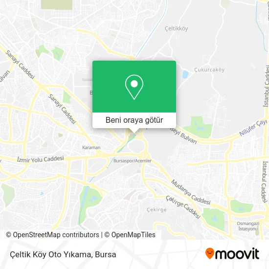 Çeltik Köy Oto Yıkama harita