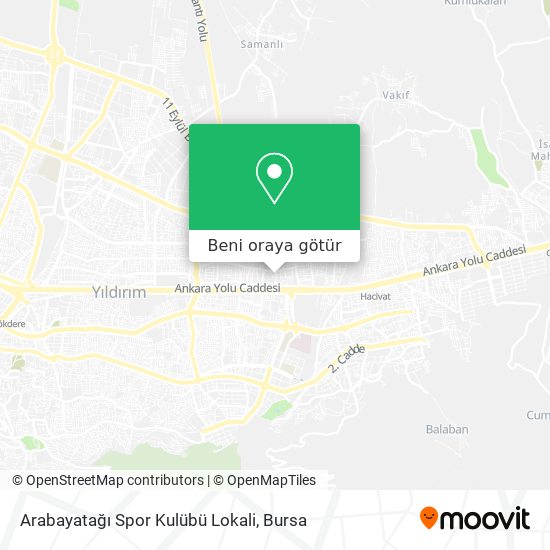 Arabayatağı Spor Kulübü Lokali harita