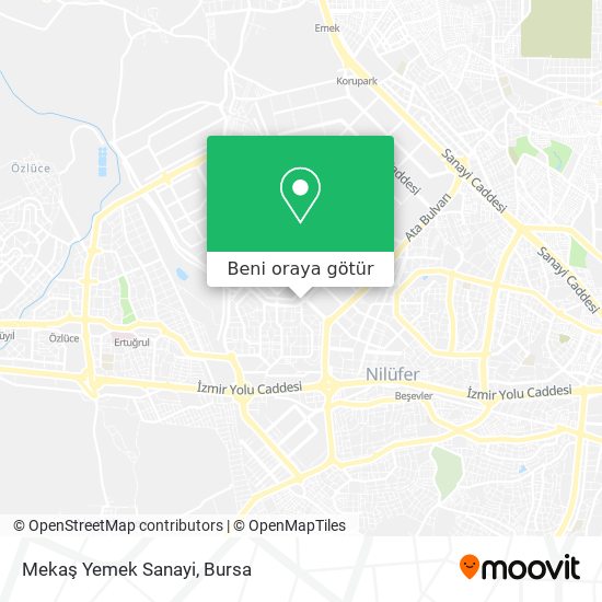 Mekaş Yemek Sanayi harita